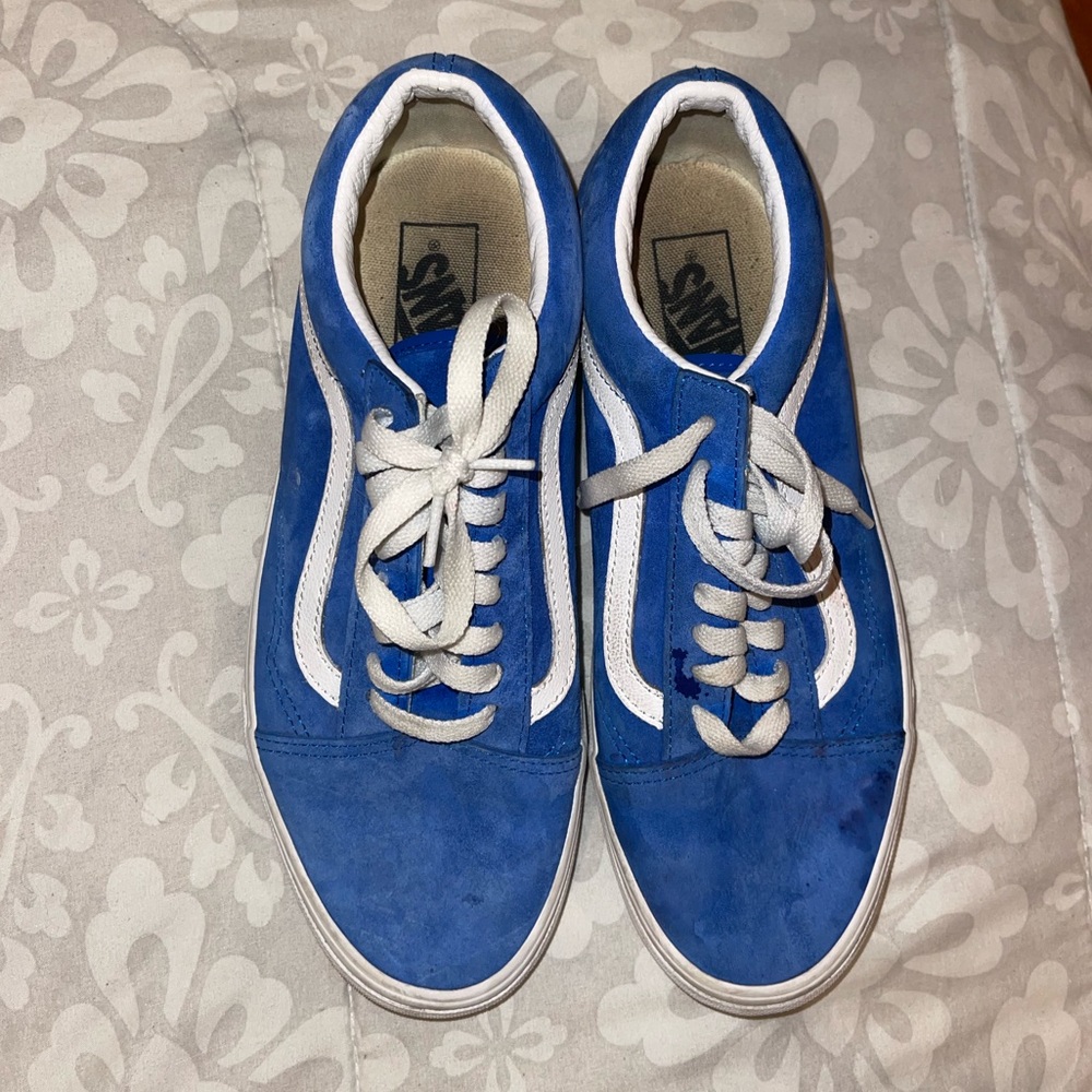 Women’s size 9.5 Blue shoes Vans, Men’s Size 8 - Picture 2 of 4